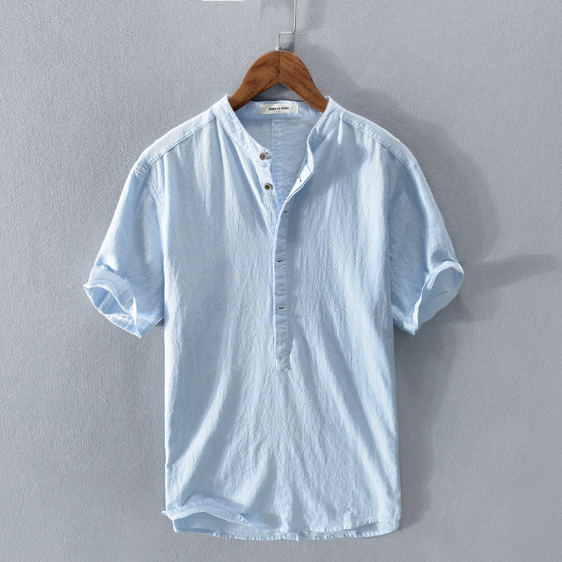 WS - Simple Button Short Sleeve