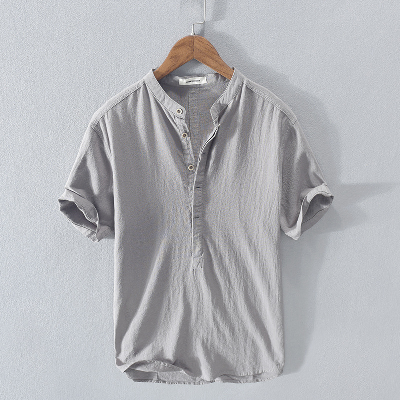 WS - Simple Button Short Sleeve